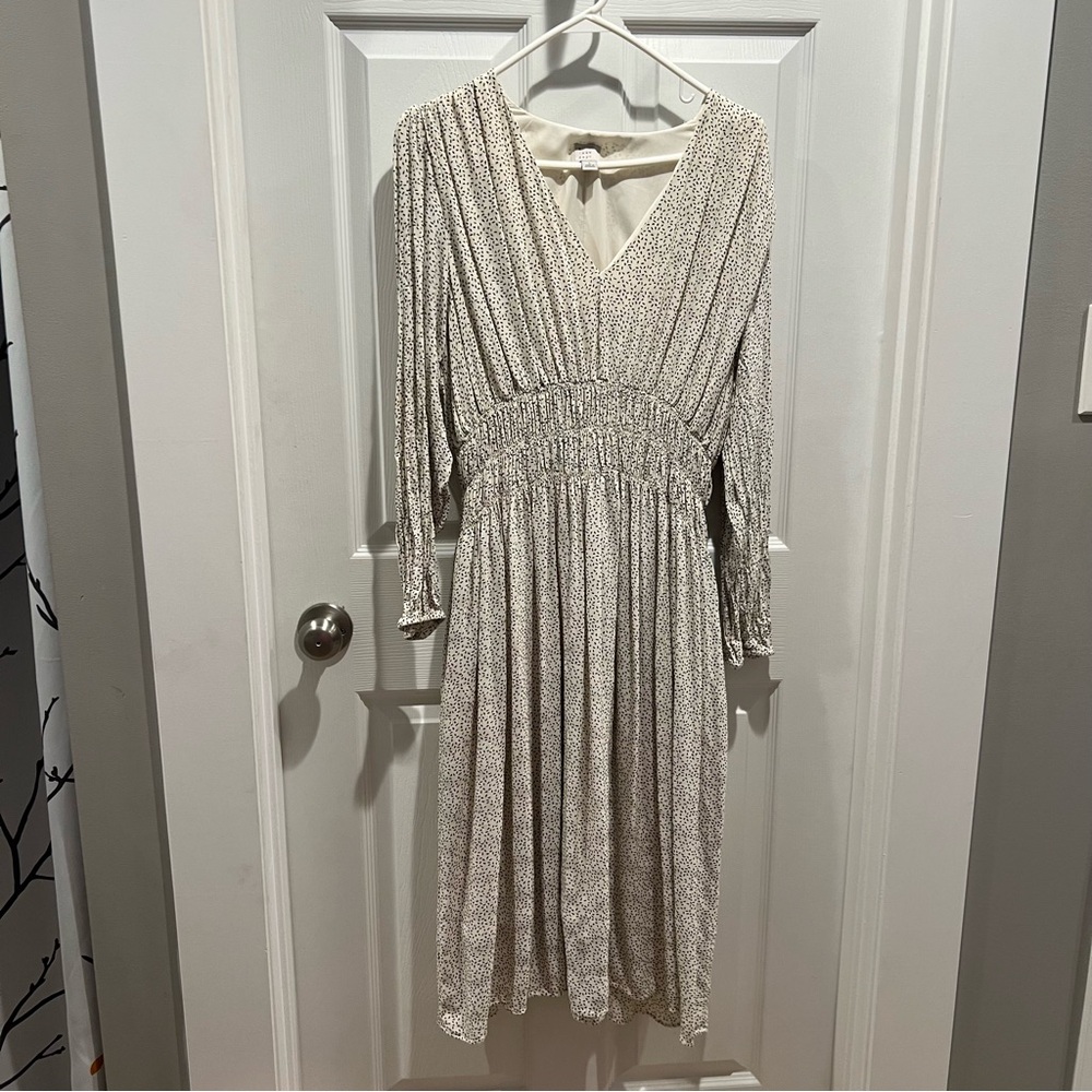 a new day Cream Long Sleeve Dress